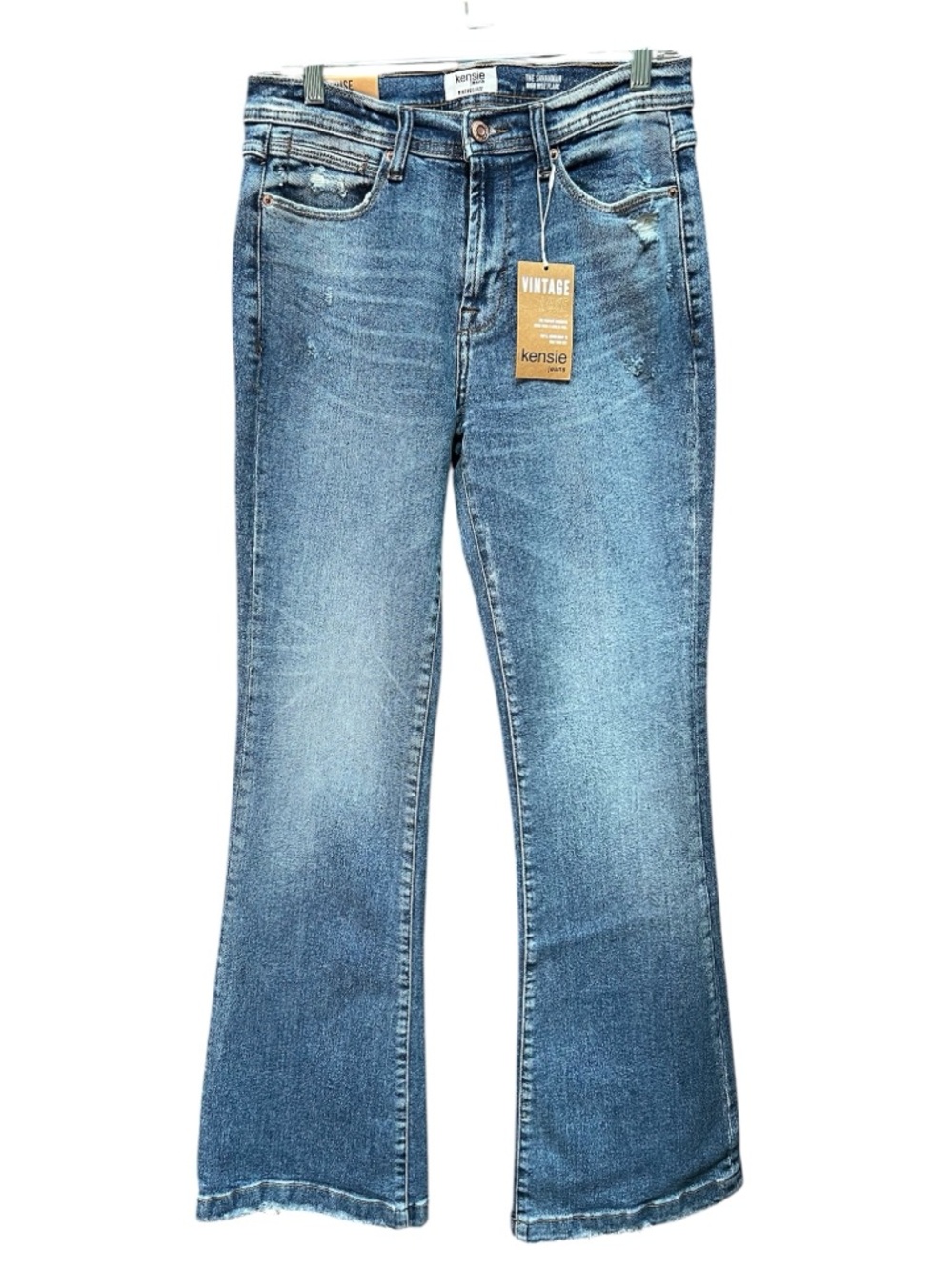 NWT Kensie Vintage Luxe “the Savannah” High Rise Flare Jeans